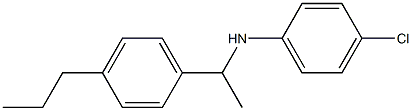 4-chloro-N-[1-(4-propylphenyl)ethyl]aniline Struktur