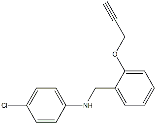 4-chloro-N-{[2-(prop-2-yn-1-yloxy)phenyl]methyl}aniline Struktur