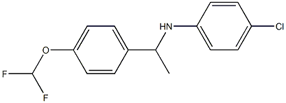 4-chloro-N-{1-[4-(difluoromethoxy)phenyl]ethyl}aniline Struktur