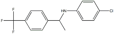 4-chloro-N-{1-[4-(trifluoromethyl)phenyl]ethyl}aniline Struktur