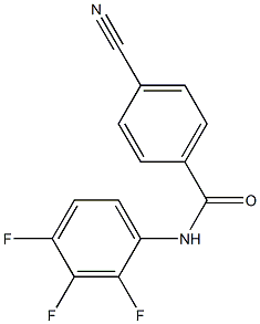 4-cyano-N-(2,3,4-trifluorophenyl)benzamide Struktur