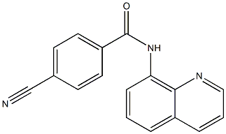 4-cyano-N-quinolin-8-ylbenzamide Struktur