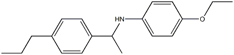 4-ethoxy-N-[1-(4-propylphenyl)ethyl]aniline Struktur