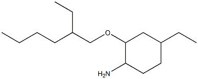 4-ethyl-2-[(2-ethylhexyl)oxy]cyclohexan-1-amine Struktur