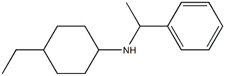 4-ethyl-N-(1-phenylethyl)cyclohexan-1-amine Struktur