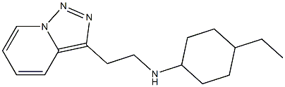 4-ethyl-N-(2-{[1,2,4]triazolo[3,4-a]pyridin-3-yl}ethyl)cyclohexan-1-amine Struktur