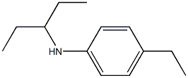 4-ethyl-N-(pentan-3-yl)aniline Struktur