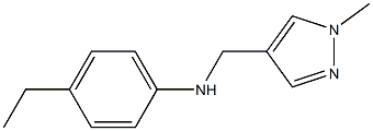 4-ethyl-N-[(1-methyl-1H-pyrazol-4-yl)methyl]aniline Struktur