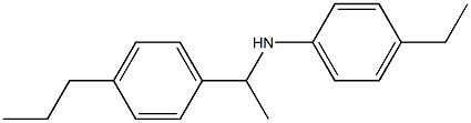 4-ethyl-N-[1-(4-propylphenyl)ethyl]aniline Struktur