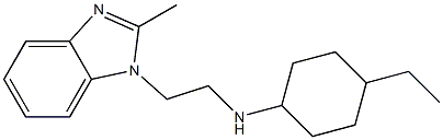 4-ethyl-N-[2-(2-methyl-1H-1,3-benzodiazol-1-yl)ethyl]cyclohexan-1-amine Struktur