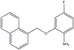 4-fluoro-2-(naphthalen-1-ylmethoxy)aniline Struktur