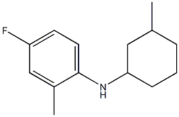 4-fluoro-2-methyl-N-(3-methylcyclohexyl)aniline Struktur