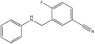 4-fluoro-3-[(phenylamino)methyl]benzonitrile Struktur