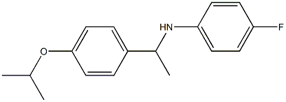 4-fluoro-N-{1-[4-(propan-2-yloxy)phenyl]ethyl}aniline Struktur