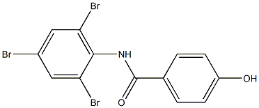 4-hydroxy-N-(2,4,6-tribromophenyl)benzamide Struktur