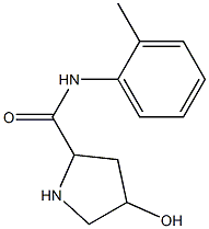 4-hydroxy-N-(2-methylphenyl)pyrrolidine-2-carboxamide Struktur