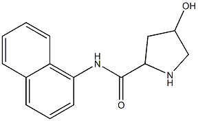 4-hydroxy-N-(naphthalen-1-yl)pyrrolidine-2-carboxamide Struktur