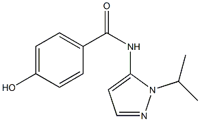 4-hydroxy-N-[1-(propan-2-yl)-1H-pyrazol-5-yl]benzamide Struktur