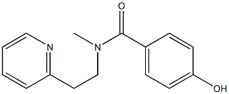 4-hydroxy-N-methyl-N-[2-(pyridin-2-yl)ethyl]benzamide Struktur