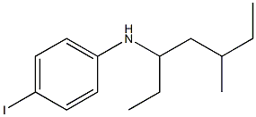 4-iodo-N-(5-methylheptan-3-yl)aniline Struktur