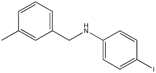 4-iodo-N-[(3-methylphenyl)methyl]aniline Struktur