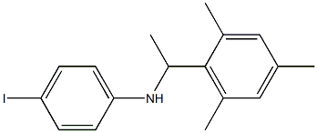 4-iodo-N-[1-(2,4,6-trimethylphenyl)ethyl]aniline Struktur