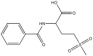 4-methanesulfonyl-2-(phenylformamido)butanoic acid Struktur