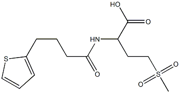 4-methanesulfonyl-2-[4-(thiophen-2-yl)butanamido]butanoic acid Struktur