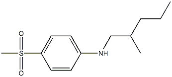 4-methanesulfonyl-N-(2-methylpentyl)aniline Struktur