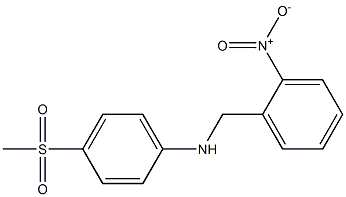 4-methanesulfonyl-N-[(2-nitrophenyl)methyl]aniline Struktur