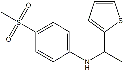 4-methanesulfonyl-N-[1-(thiophen-2-yl)ethyl]aniline Struktur