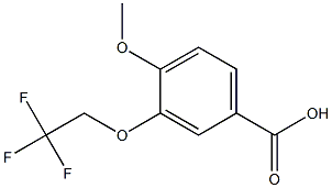 4-methoxy-3-(2,2,2-trifluoroethoxy)benzoic acid Struktur