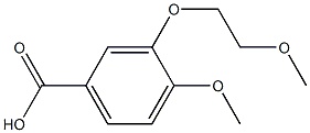 4-methoxy-3-(2-methoxyethoxy)benzoic acid Struktur