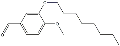 4-methoxy-3-(octyloxy)benzaldehyde Struktur