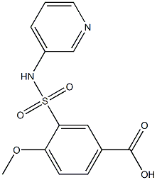 4-methoxy-3-(pyridin-3-ylsulfamoyl)benzoic acid Struktur