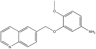 4-methoxy-3-(quinolin-6-ylmethoxy)aniline Struktur