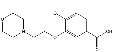 4-methoxy-3-[2-(morpholin-4-yl)ethoxy]benzoic acid Struktur