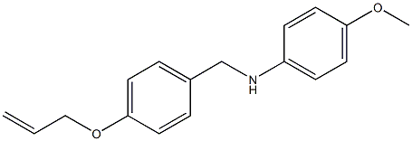 4-methoxy-N-{[4-(prop-2-en-1-yloxy)phenyl]methyl}aniline Struktur