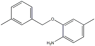 4-methyl-2-[(3-methylphenyl)methoxy]aniline Struktur