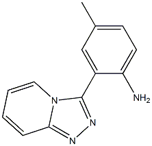 4-methyl-2-[1,2,4]triazolo[4,3-a]pyridin-3-ylaniline Struktur