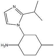 4-methyl-2-[2-(propan-2-yl)-1H-imidazol-1-yl]cyclohexan-1-amine Struktur