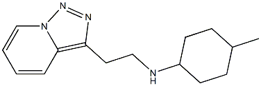 4-methyl-N-(2-{[1,2,4]triazolo[3,4-a]pyridin-3-yl}ethyl)cyclohexan-1-amine Struktur