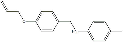 4-methyl-N-{[4-(prop-2-en-1-yloxy)phenyl]methyl}aniline Struktur