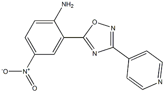 4-nitro-2-[3-(pyridin-4-yl)-1,2,4-oxadiazol-5-yl]aniline Struktur