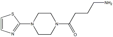 4-oxo-4-[4-(1,3-thiazol-2-yl)piperazin-1-yl]butan-1-amine Struktur