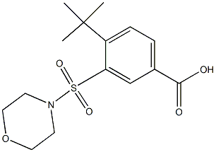 4-tert-butyl-3-(morpholin-4-ylsulfonyl)benzoic acid Struktur