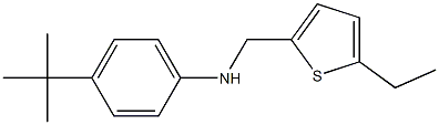 4-tert-butyl-N-[(5-ethylthiophen-2-yl)methyl]aniline Struktur