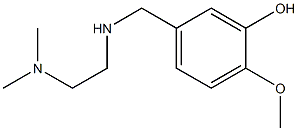 5-({[2-(dimethylamino)ethyl]amino}methyl)-2-methoxyphenol Struktur