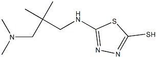 5-({2-[(dimethylamino)methyl]-2-methylpropyl}amino)-1,3,4-thiadiazole-2-thiol Struktur