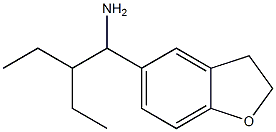 5-(1-amino-2-ethylbutyl)-2,3-dihydro-1-benzofuran Struktur